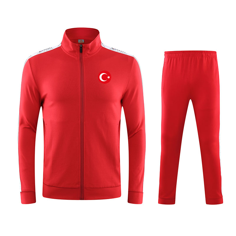 

Turkey Soccer Team New Stylish Custom Mens Plain Zipper Cotton Bulk Sweatsuit Tracksuit Fashional Jogging Clothes, Black