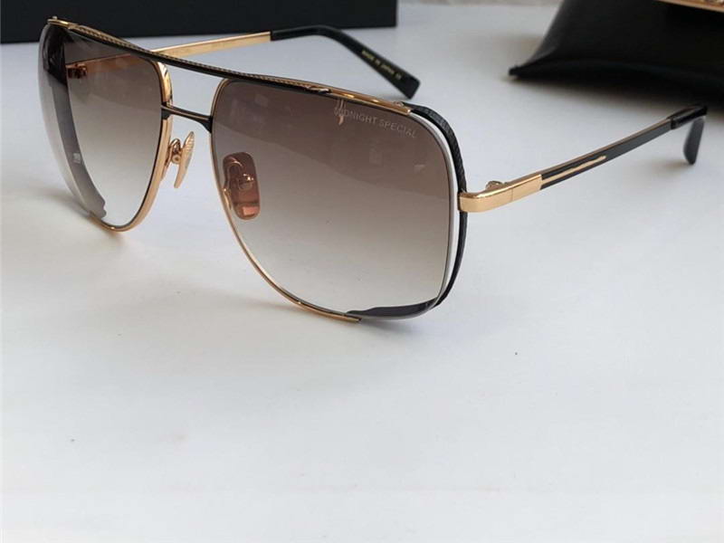 

Men Special Sunglasses Black gold/brown shades Run Way Frame Sonnenbrille mens sunglasses Gafas de sol New with box