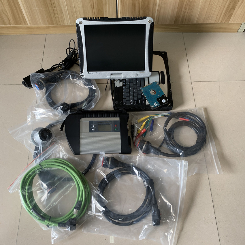 

Wifi mb star c4 sd connect diagnosis tool scanner with software 2022 cf-19 laptop touch screen+ ssd full set