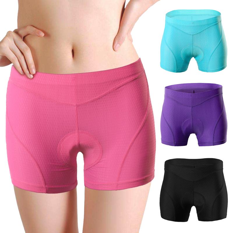 

3D Padded MTB Bicycle Cycling Biking Underwear Shorts Women Bike Underwear, Black