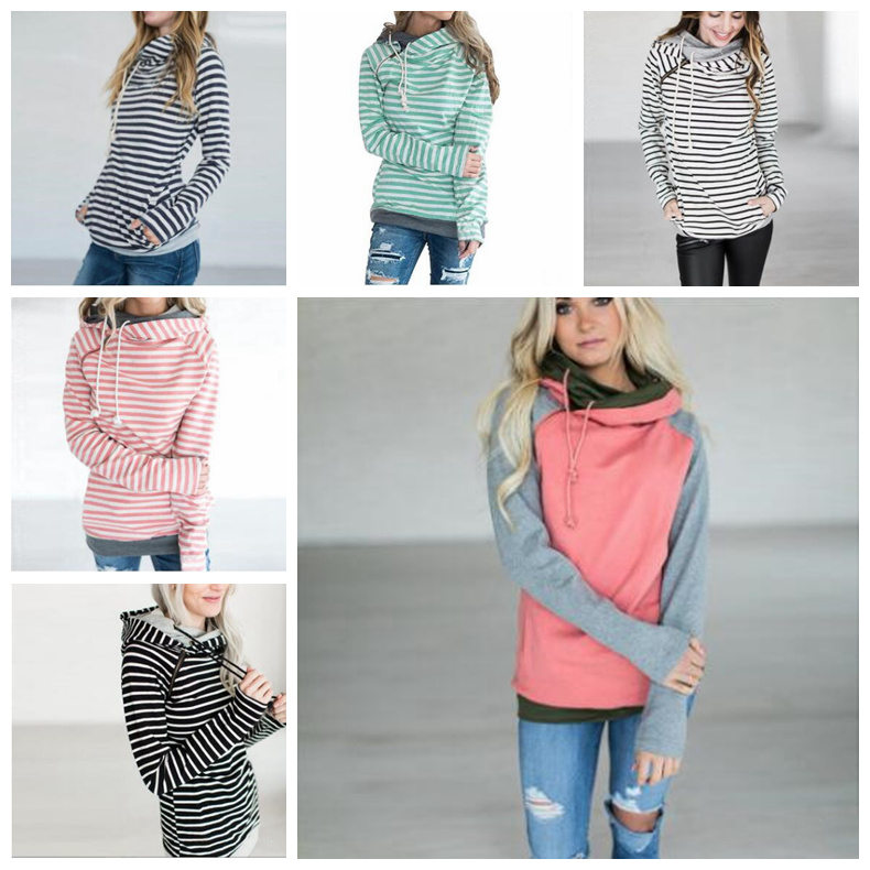

Girls Hoodies Patchwork Pocket Hooded Coats Striped Long Sleeve Sweatshirts Fashion Jumpers Tops Pullover Hoodies Casual Outerwears D7062, Mixed colors;random delivery