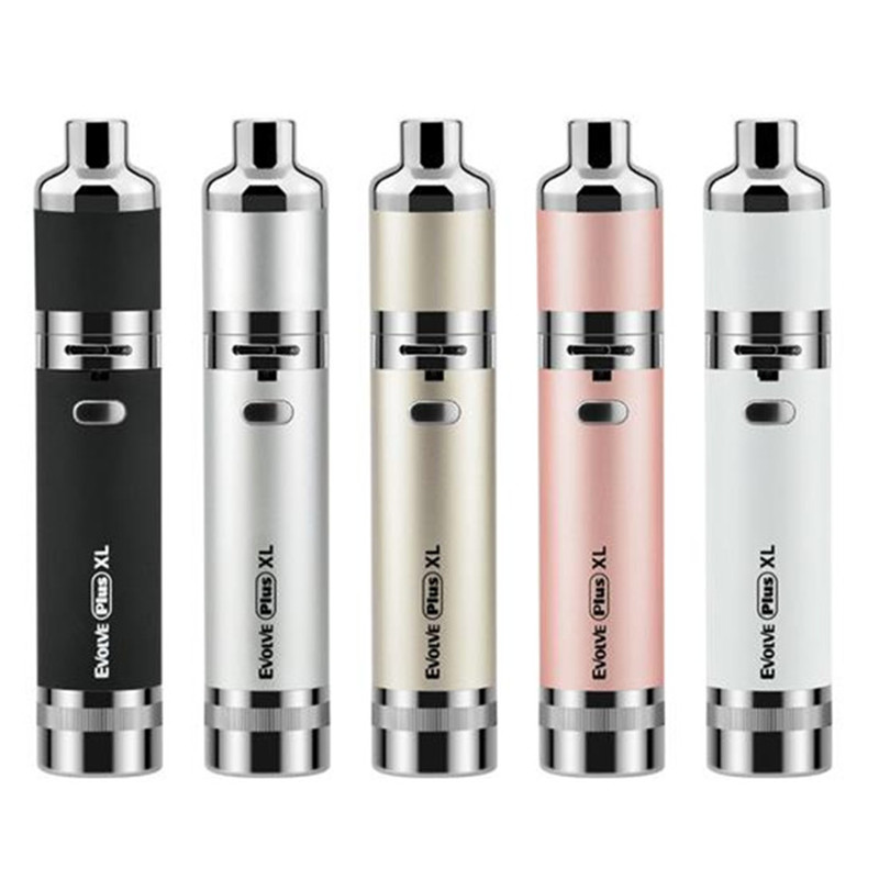 

100% Authentic Yocan Evolve Plus XL E cigarette Kit 1400mAh Battery Dab Pen Wax Vaporizer With Dry Herbal QUAD Coil Vapor, Pink
