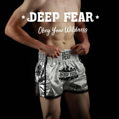 

DF alloy muay Thai pants muay Thai boxing fight running shorts DEEPFEAR, Platinum