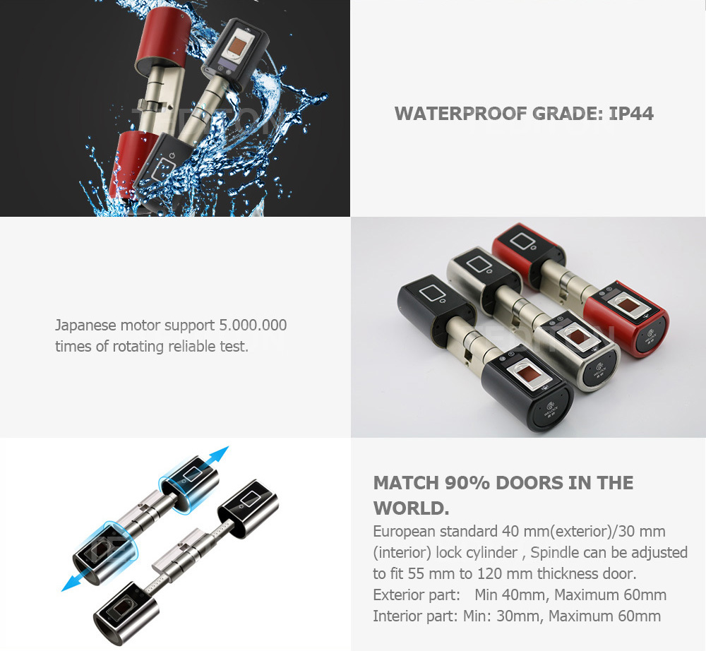 satin al l5sr plus welock bluetooth app akilli elektronik silindir acik suya anahtarsiz biyometrik parmak izi tarayici kapi kilidi y200407 tl2 963 08