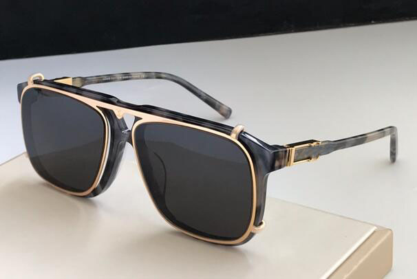 

Evidence Luxury Millionaire Sunglasses Vintage Men Designer Sunglasses Shiny Gold Summer Style Laser Logo Gold Plated with case and box