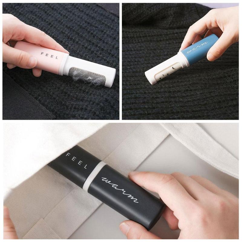 

Portable Clothes Fluff Remover Brush Double-sided Lint Anti Suit Static Remover Dust Hair Brush Cleaning Coat Tools Cleanin T3P5