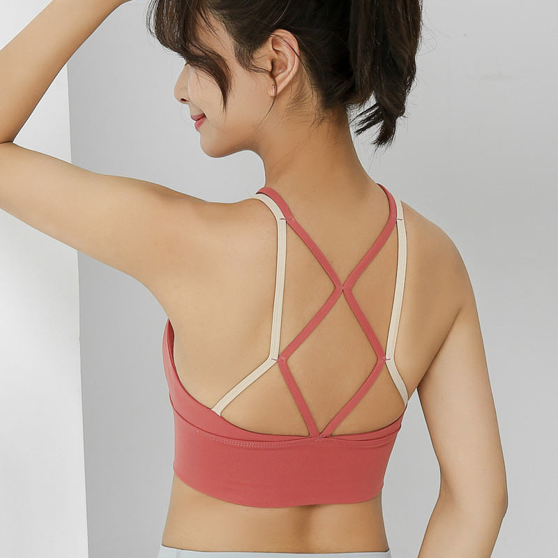 

Workout Top Back Cross Yoga Shirt Sexy Sport Top Fitness Gym Sportswear Yoga Quick Dry T Shirt Sportswear Vest For Women, Black