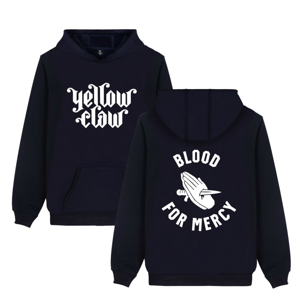 

Blackday Harajuku kpop Yellow Claw winter hoodies sweatshirt Women/Men Cotton Fashion hoodie felpe roupas hip hop tracksuit 4xl, Navy blue