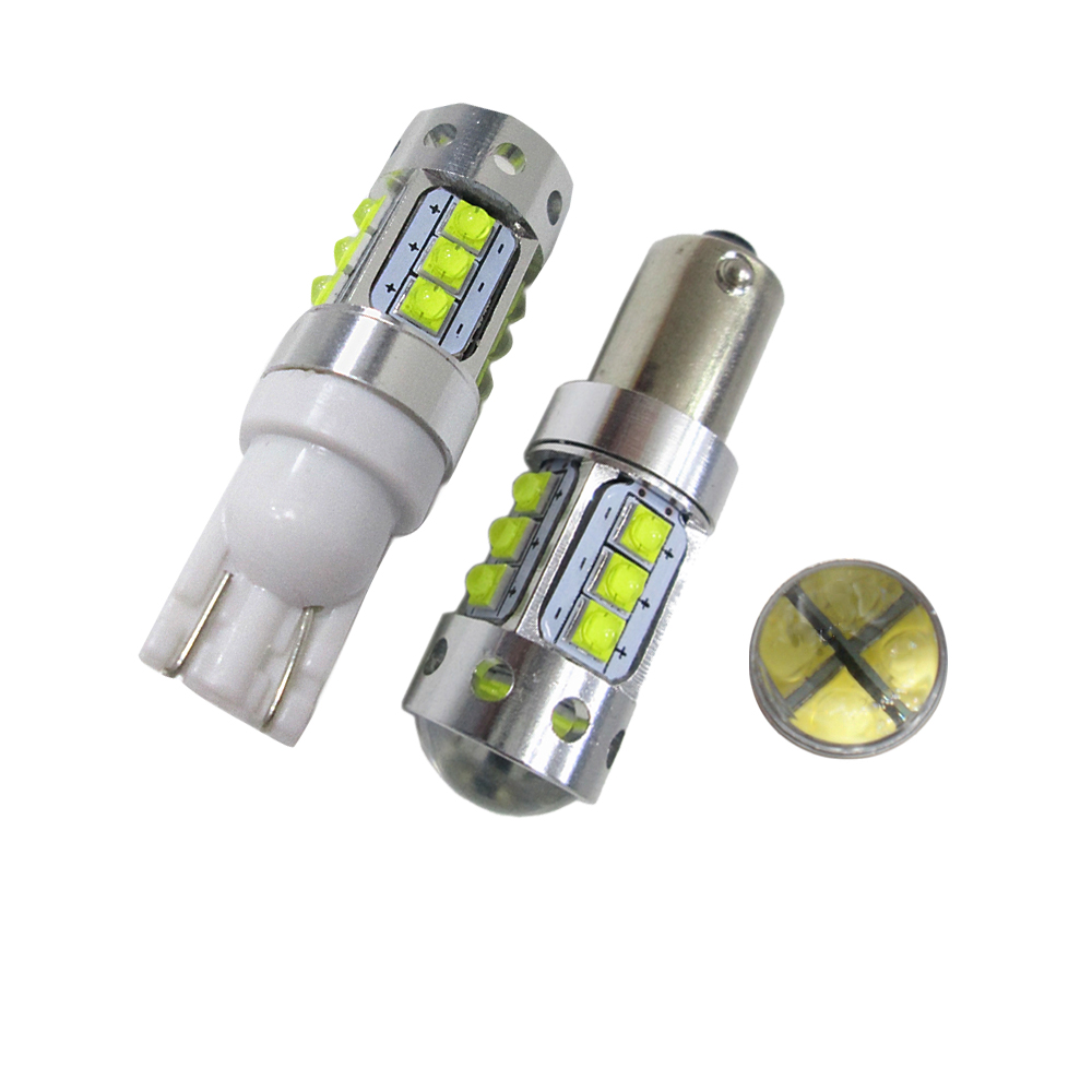 

2PCS Extremely Bright T10 W5W 80W T4W BA9S BAX9S BAY9S XBD CREE Chip LED Back Car Reverse Lights Parking Light Xenon White Color, As pic