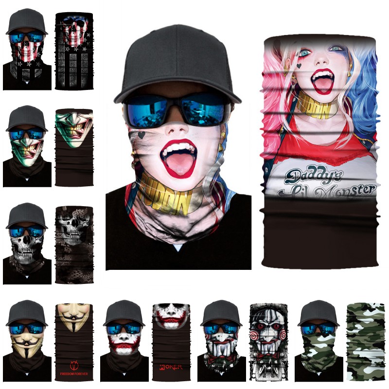 New Unisex Woman Half Face Mask Outdoor Headband Scarf Neck Windproof Face Mask Sun Protection Bandana Cycling Mask Dropshipping One Size G