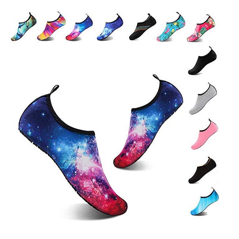 

Summer Water Shoes for Women Big Plus Size Aqua Beach Shoes Woman Striped Colorful Sea Swimming Shoes