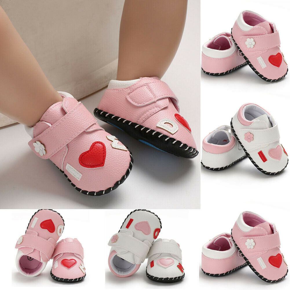 

Newborn Baby Girls Shoes Cute PU Anti-slip Soft Crib Shoes Leather Sneakers Boots Princess Floral Pattern Baby Shoes