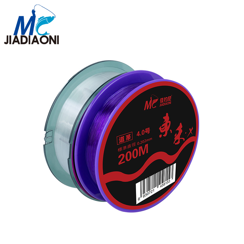 

JIADIAONI 200m Nylon Donglai x Mainline/Tippet Line Transparent Fishing Line Super Rally Carp Fishing