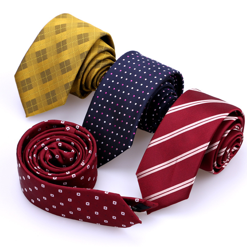 

Mens Womens Ties New Fashion Plaid Neckties Corbatas Gravata Jacquard Woven Slim Tie Business Wedding Stripe Neck Tie 6cm Width high quality