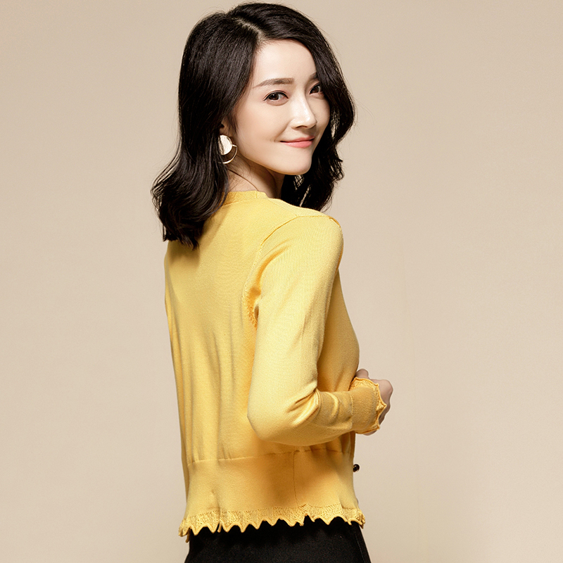 

cardigan, knitted sweater, short cardigans, tops, Korean style, women's cardigan 6343, Gray