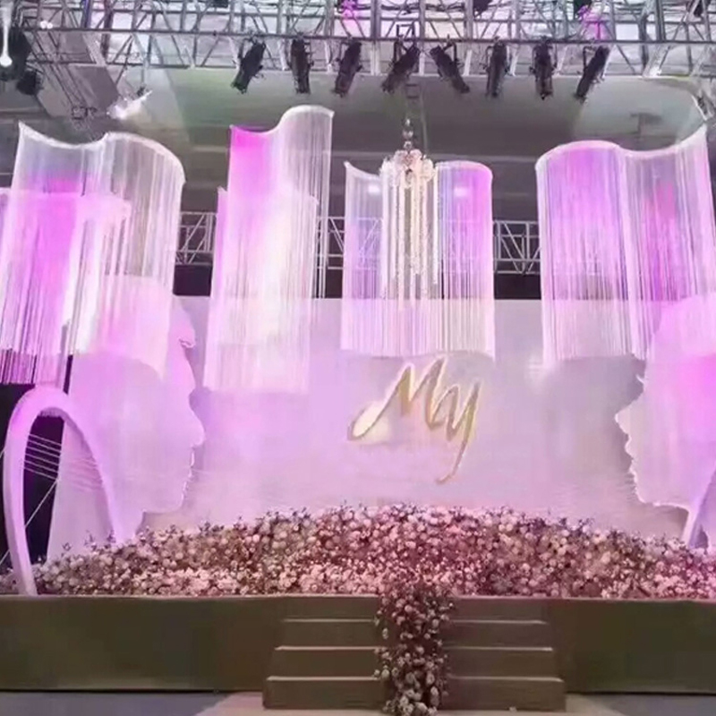 

1x2m Shiny Tassel Flash Silver Line String Tassel Multi Color Curtain Window Divider Sheer Curtain Valance Home Layout Wedding Decoration