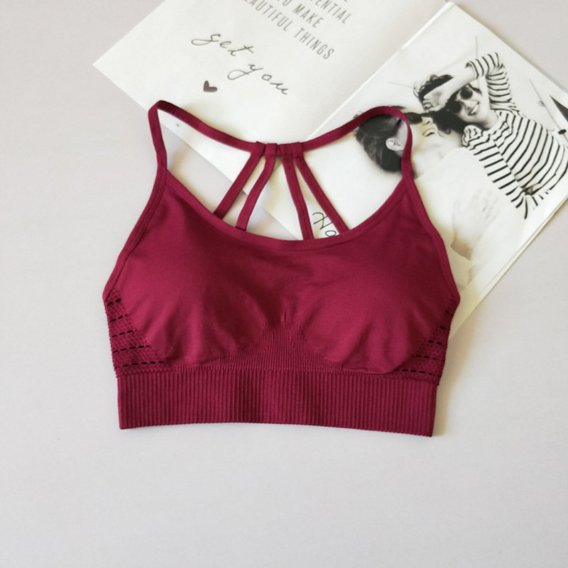 

Sexy Women Sports Bra Tops High Impact For Gym Fitness Yoga Running Female Sportswear Tank Tops Sports Push Up Bra Hot Sale, Js0005
