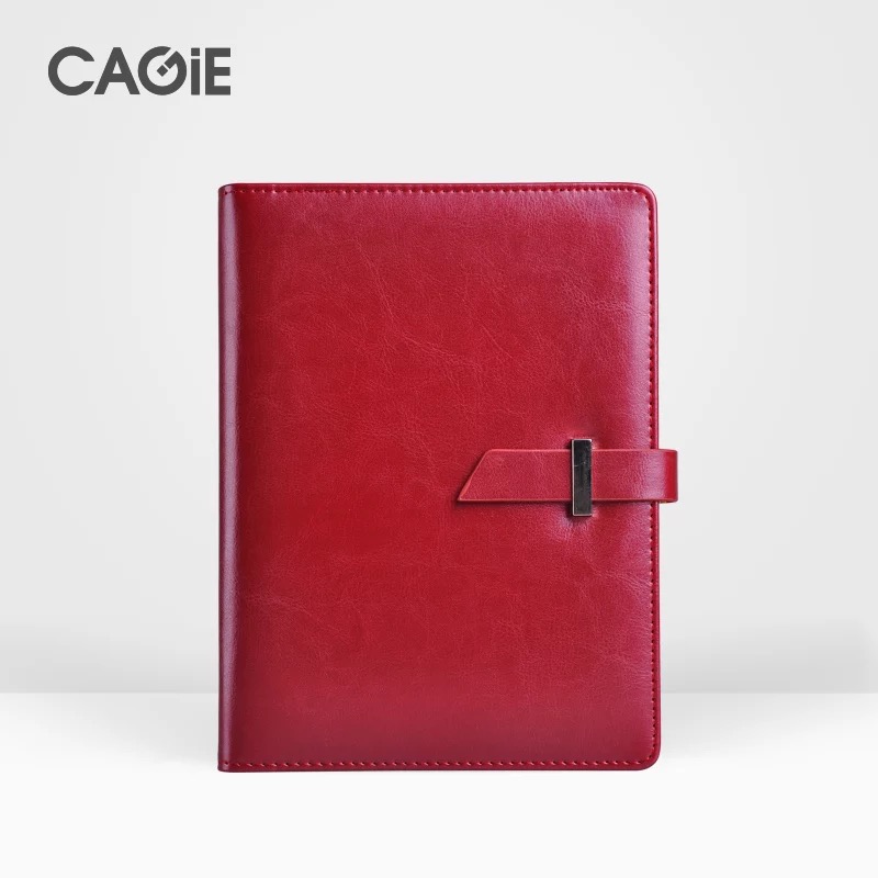 

A6 Red Business Calendar Loose-leaf Notebook Notepad Stationery Diary Book Creative Notepad Planner