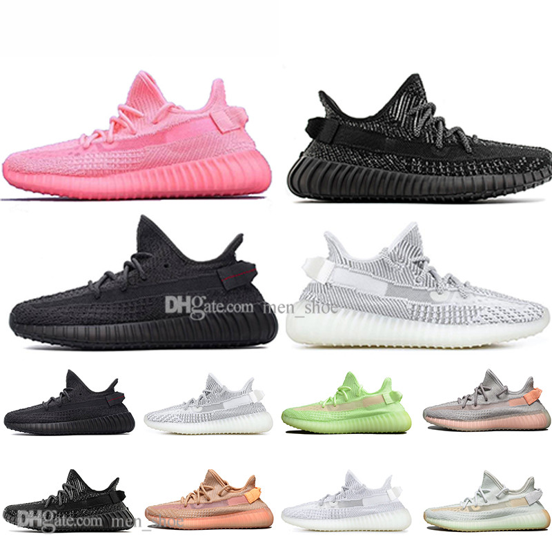 

Top Kanye West Clay V2 Static Reflective GID Glow In The Dark Mens Running Shoes Hyperspace True Form Zebra Women Sports Designer Sneakers, #14