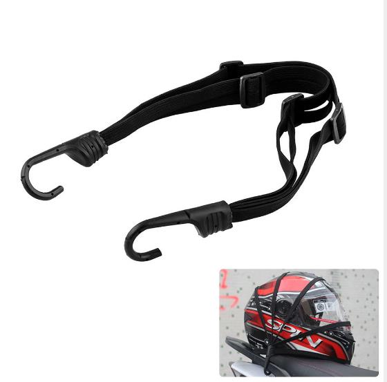 

2 Hooks Motorcycles Moto Strength Retractable Helmet Luggage Elastic Rope Strap