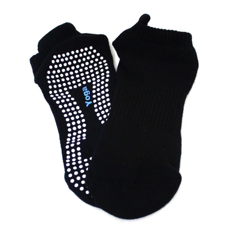 

1Pair Cotton Non-slip Yoga Socks with Grips for Women Breathable Pilates Fitness Socks