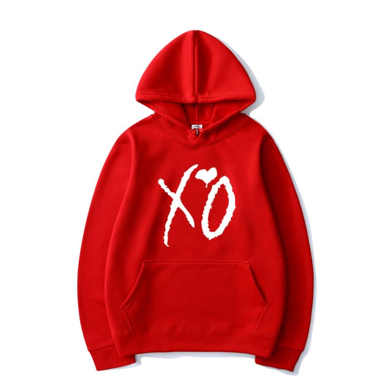 

Casual Sweatshirt Hoodies Women Trendy The Weeknd Hoodie Singer Fashion Printed 2020 Hip Popular Hooded XO Pullover Men Hop Coat11 Tlvdk, Black