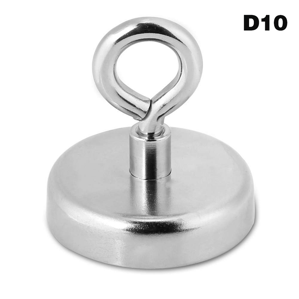 

Strong Neodymium Magnet Round 260lbs Pulling Force River Fishing Magnetic Eyebolt LXY9 ST18