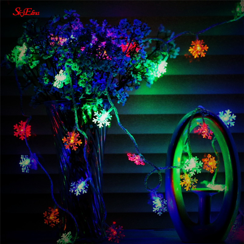 

10M/100LED Christmas Tree Snowflake Light String Fairy Light for Wedding Home Party New Year Decoration 6zMM252