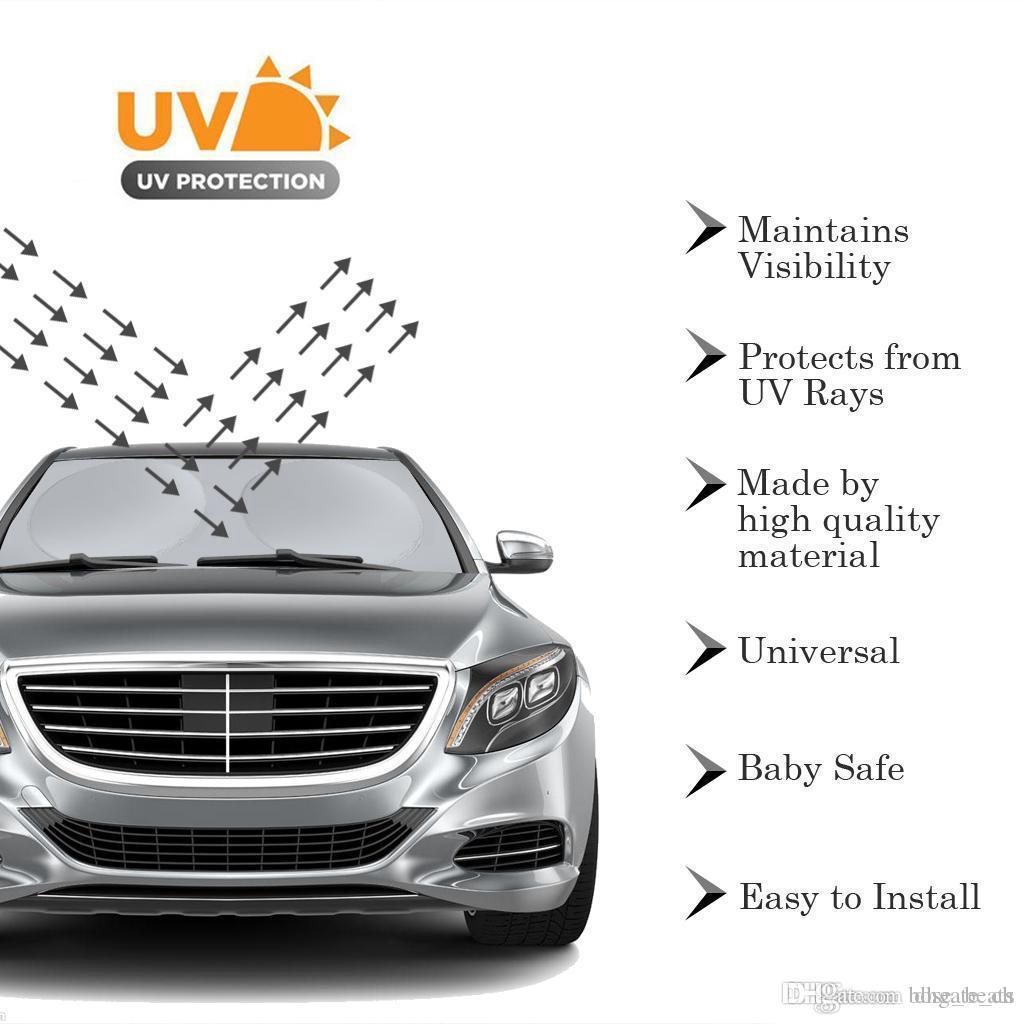 1x Auto Car Front Rear Window Foldable Visor UV Sun Shade Windshield Cover Block