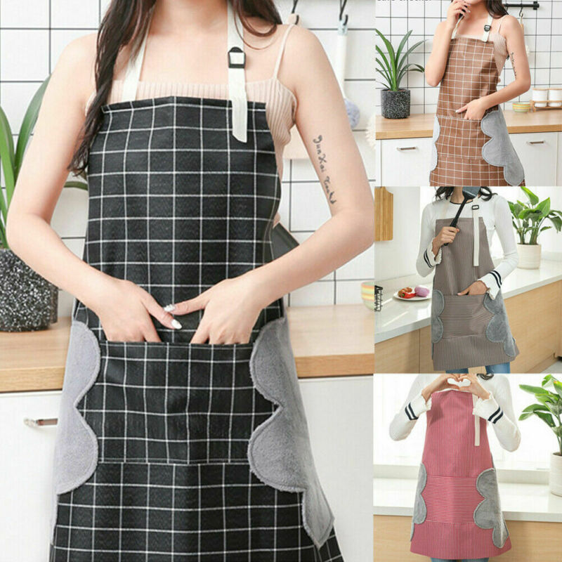 

Men Women Waterproof Anti-Oil Apron Restaurant Kitchen Cooking Chef Bib Aprons