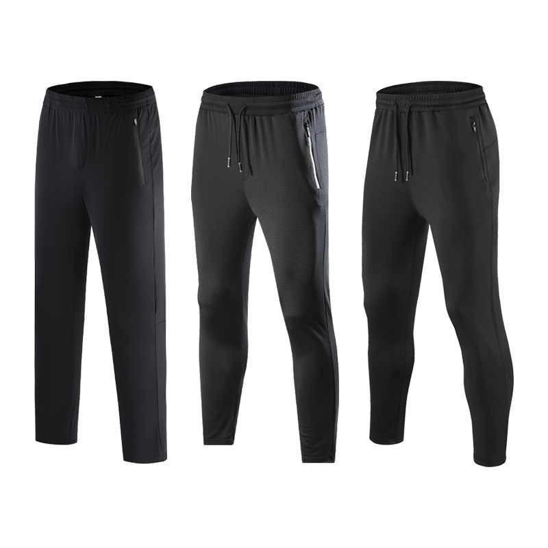 

Running Pants Jogging Mens Fitness Quick Dry Trousers Male Training Bodybuilding Workout Outdoor Long Pants, Black2