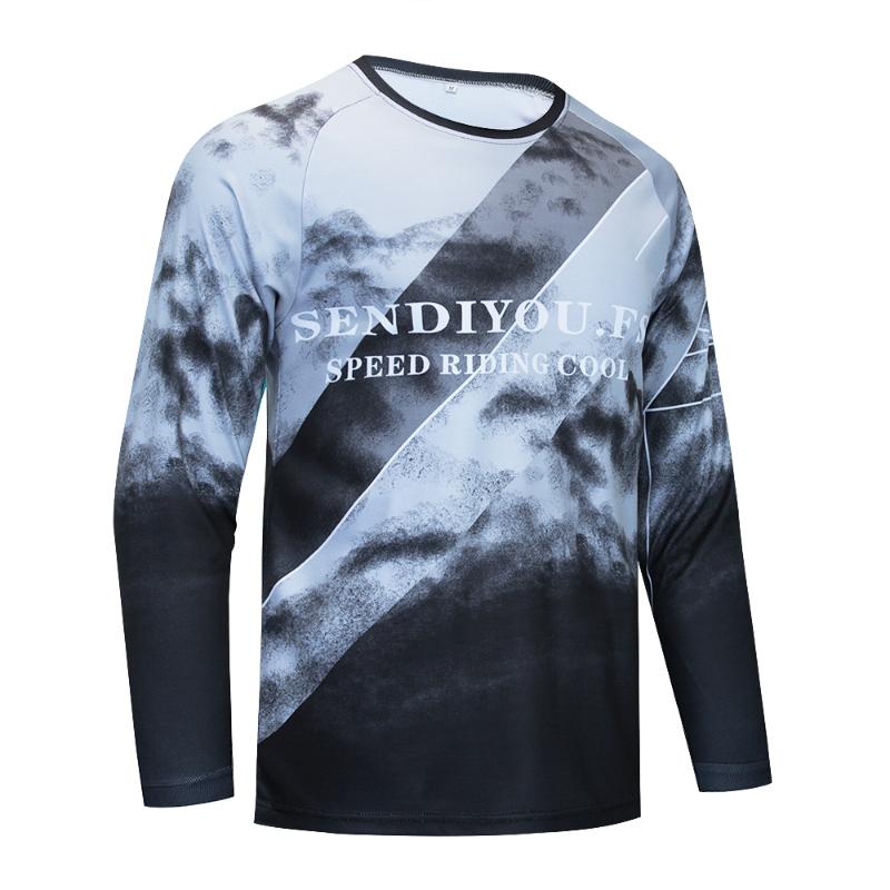 

2020 cycling jersey men's cycling t-shirts mountain biking DH mtb jersey MX BMX motocross quick dry breathable clothes fietstrui, Gray