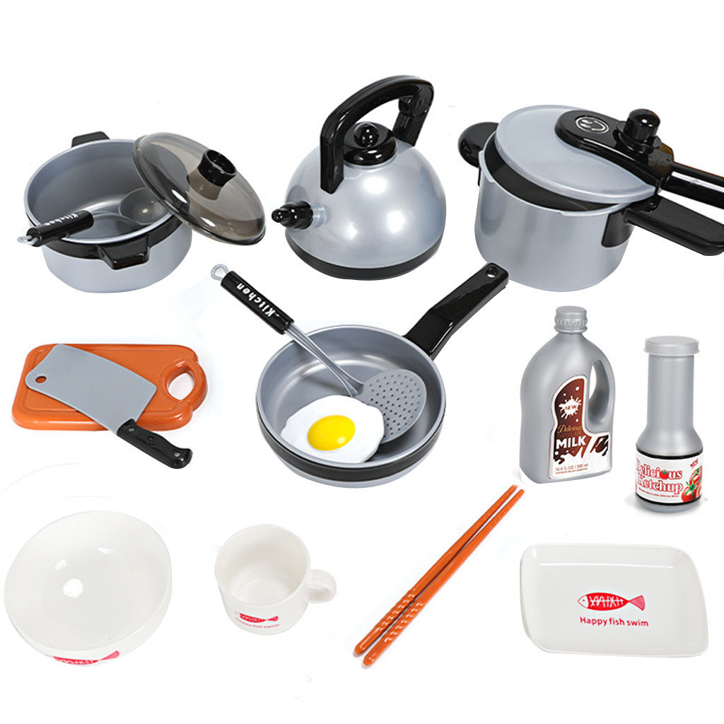 Juguete 11pcs Niños Cocinar Y Hornear Traje De Cocina R 0714 Juguete 11pcs Niños Cocinar Y Hornear Traje De Cocina R 0714