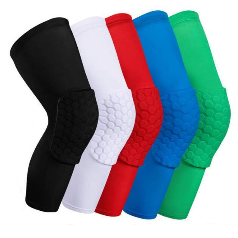 

Kids Clothing Honeycomb Sock Sport Safety Basketball Sports Kneepad Padded Knee Brace Compression Knee Sleeve Protector Knee Pads XZT045G