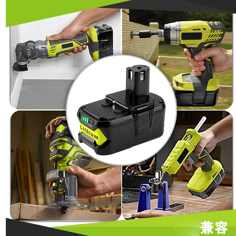 

High Capacity New 18V 3000mAh Li-Ion For Ryobi Hot P108 RB18L40 Rechargeable Battery Pack Power Tool Battery Ryobi ONE+ Hot sell
