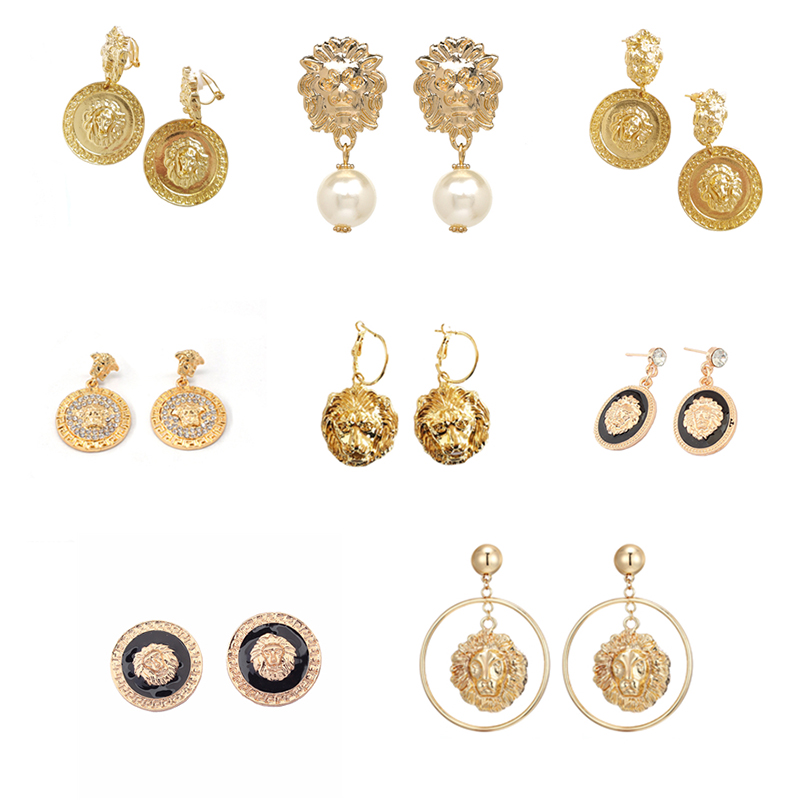 Pendientes pendiente Chapado en Oro Joyería tradicional indio Kapa étnicos tradicional
