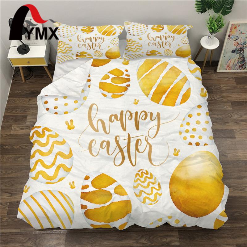 

FYMX Easter Lucky Eggs Bedding Set Creative Duvet Cover For 3pcs Family Sets (Duvet Cover + Two Pillow Case, Bs0001-1