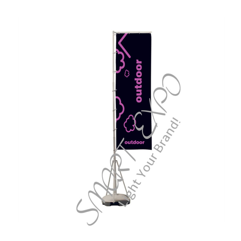 

4m Telescopic Aluminum Flagpole Banner Stand Giant Flag Pole Beach Banner Display Stand Adjustable Flag Pole Display