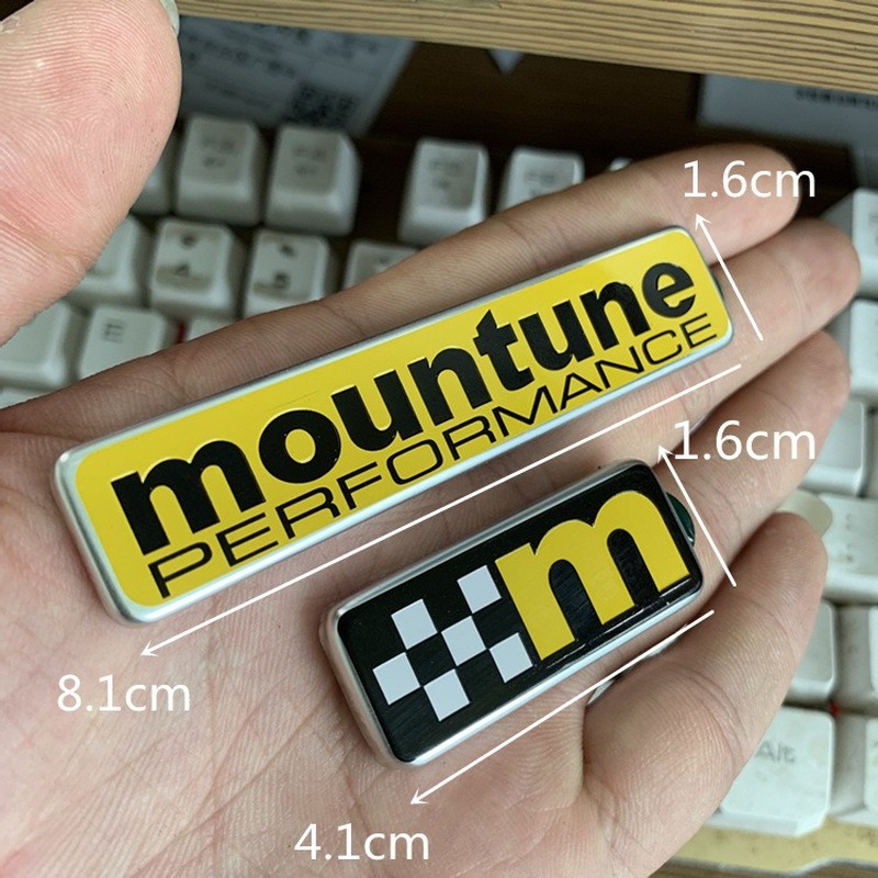 

For Ford Focus Fiesta RS ST Modified Car Logo Mountune Performance M Emblem Body Decoration Rear Tail Sticker, Style