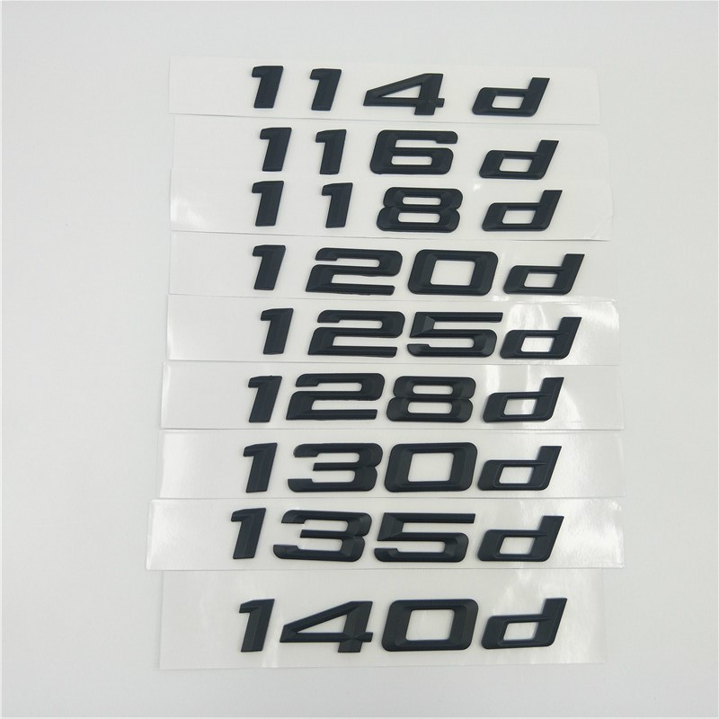 

For BMW 1 series E81 E82 E83 E87 E88 F20 F21 114d 116d 118d 120d 125d 128d 130d 135d 140d Rear Emblem Car Sticker, Abs