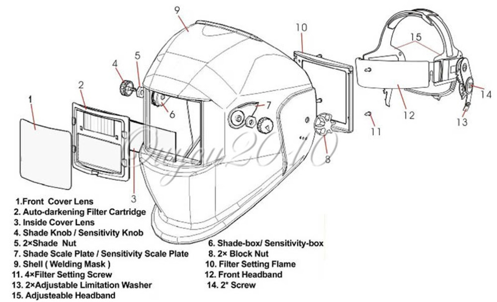 2020 Welding Helmet Premium Mask Solar Auto Darkening Welding Helmet