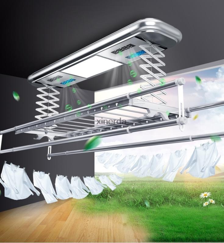 

TK-9002 Intelligent Electric Drying Rack Balcony Automatic Remote Control Lifting Clothes Drying Machine 220V 121W