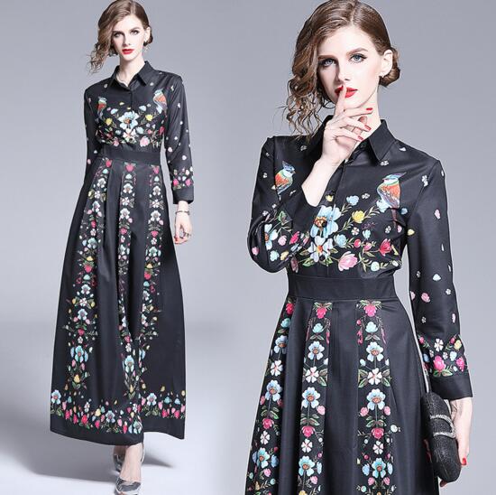 

Fall / Winter New Fashion Slim Joker Print Dress, As the picture