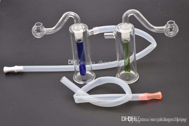 

Mini Glass Oil Burner Bong for dab rigs Bongs 10mm Ash Catcher Hookah Pipe Smoking water bubbler pipe with 10mm glass oil burner pipe