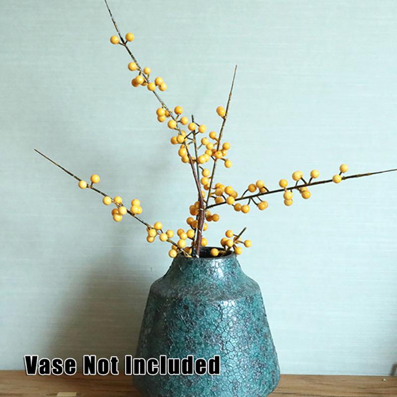 

Red Beans Berry Artificial Imitated Flower Bunch Wedding Party Home Table Decor For Home Living Room Decor