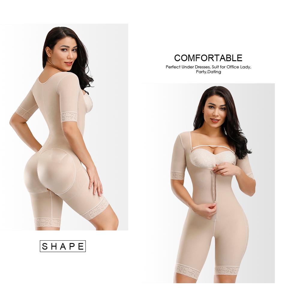 

WAIST SECRET Women Waist Trainer Full Body Shaper Leg Arm Tummy Control Panties Bust Push Up Shapewear Butt Lifter Bodysuit CX2006