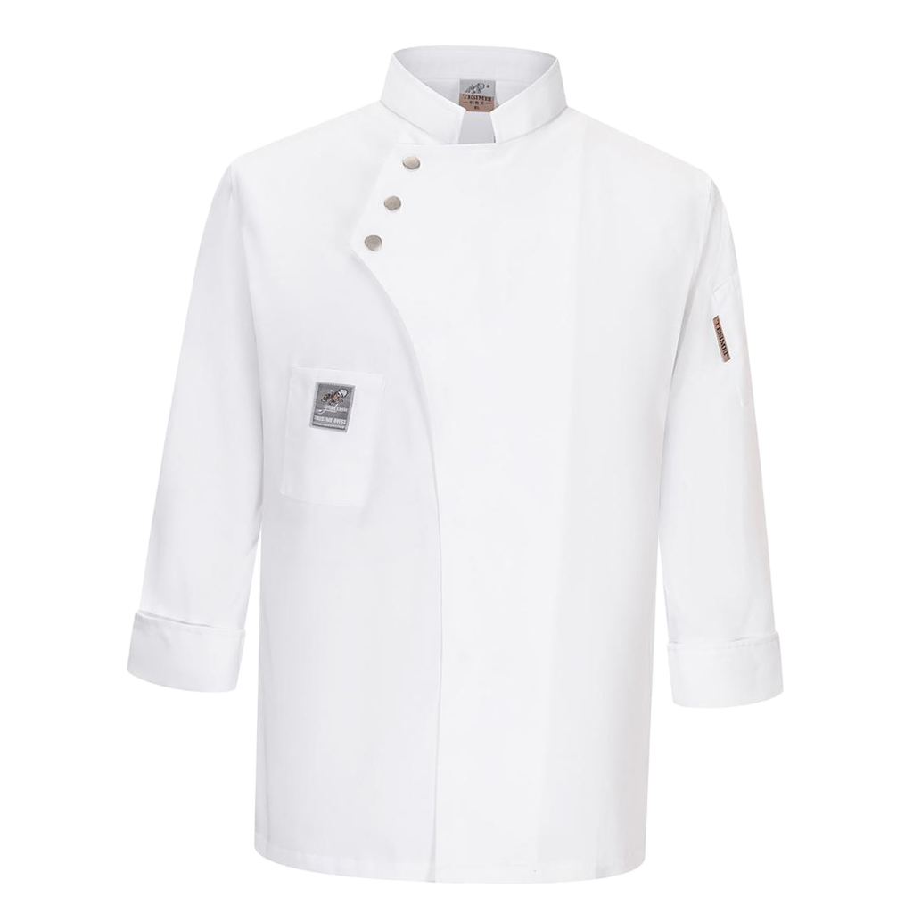 

Unisex Chef Jackets Coat Long Sleeves Shirt Kitchen Uniform Workwear