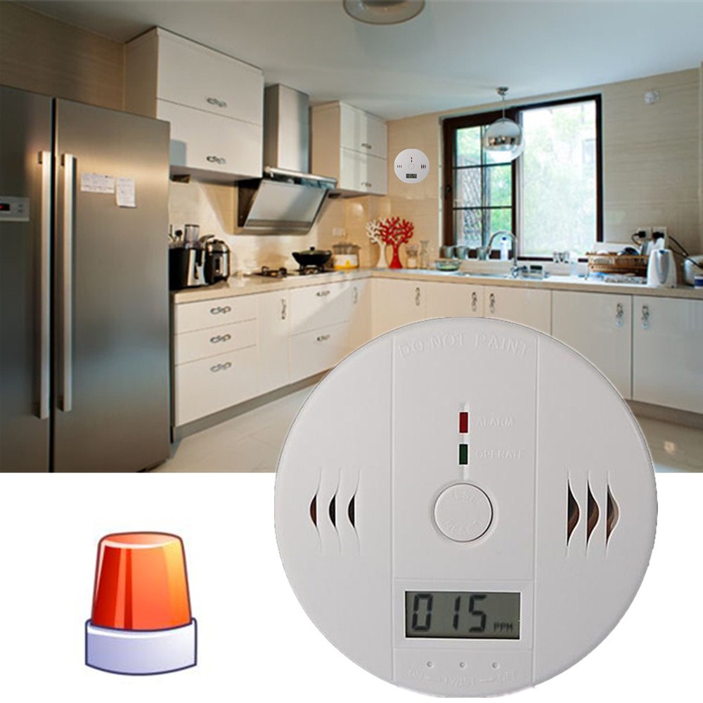 

2PCS LCD Carbon Monoxide Alarm Poisoning Gas Sensor Detector Home Safety