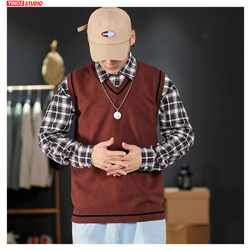 

Dropshipping Men Japanese Streetwear Causal Tops 2019 Autumn Cotton Solid Vest Coat Thicken Waistcoat Mens -5XL, Blue(asiansize)