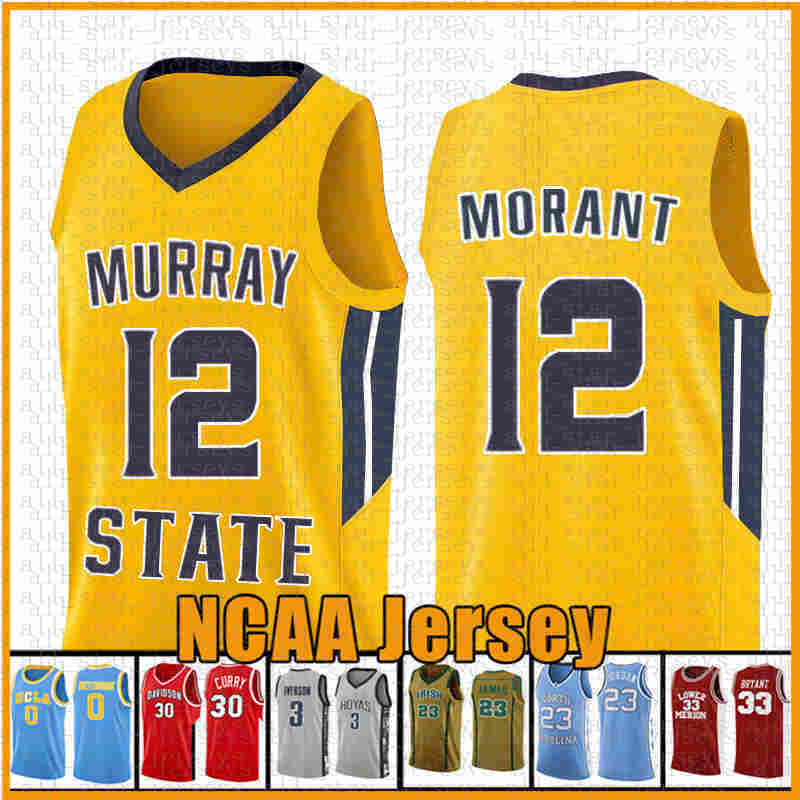 

Ja 12 Morant Murray State Racers University jerseys 35 Kevin Jarrett 23 Culver Durant NCAA Colloege Basketball Jersey Embroidery Logos DSFF, Ncaa (daxue)